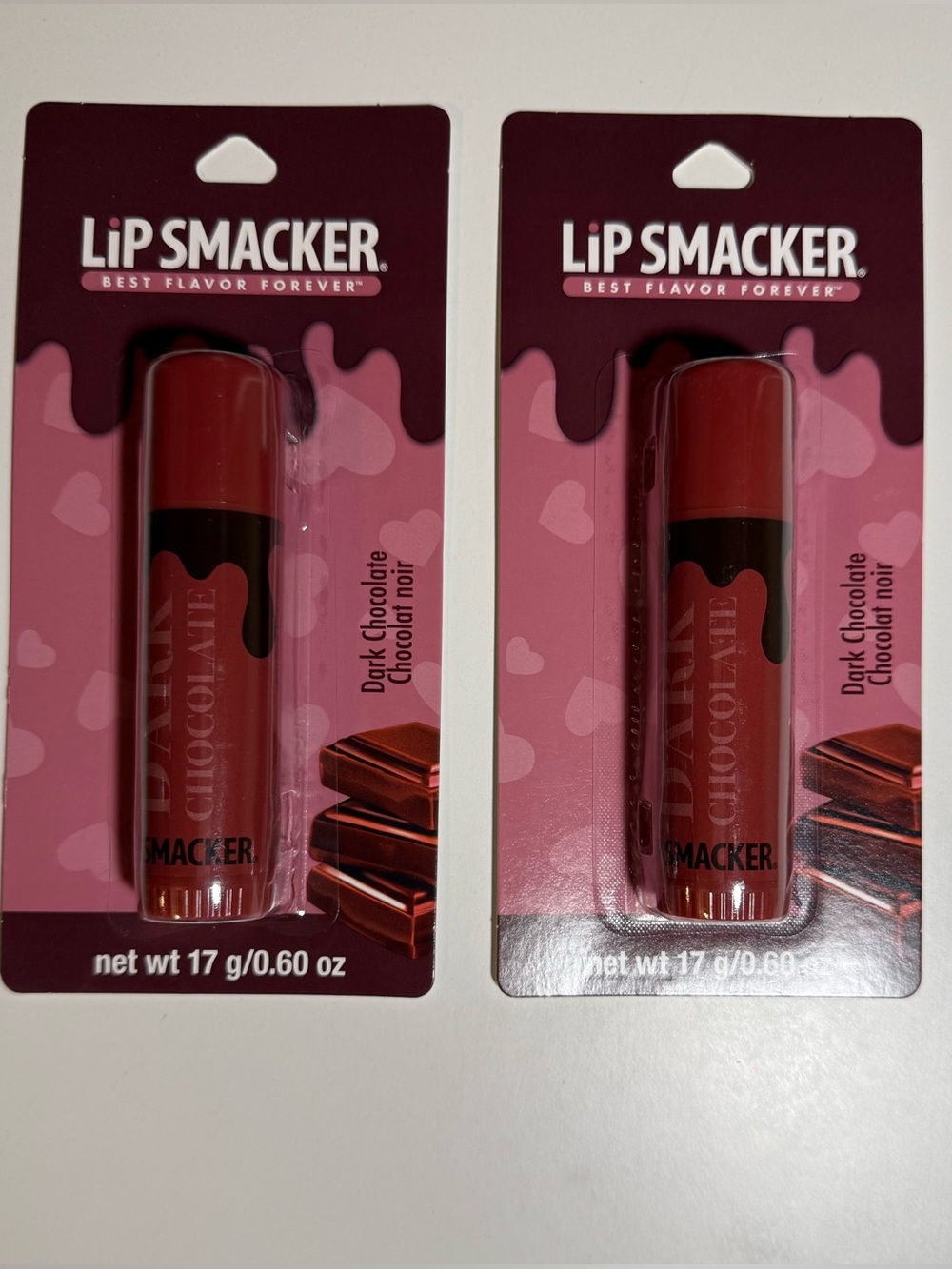 2 PACK Lip Smacker Biggy Dark Chocolate Jumbo Lip Balm 0.60 oz, NEW